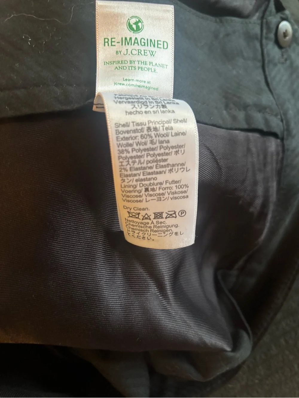 J. Crew Men's Black Dress Pants